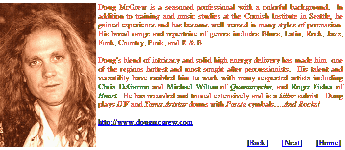 Doug McGrew / Drummer